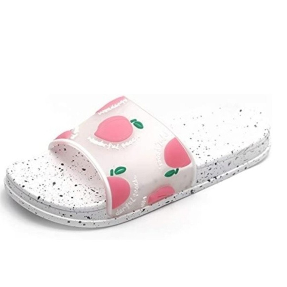 Women’s Fruit Print Beach Flip Flops Slip-On Sandals US Size 6